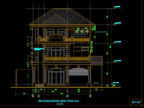 Full hồ sơ thi công biệt thự Phú Mỹ Hưng 3 tầng 10x13m