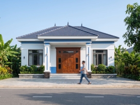 Full hồ sơ thiết kế 1 tầng 11.22x14.42m mái nhật