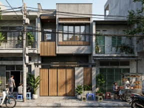 Full hồ sơ thiết kế Nhà phố 2 tầng 5x18m