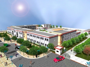 Full thiết kế cải tạo trường tiểu học kích thước 10x10m 2 tầng (kiến trúc +kết cấu)