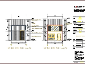  gồm nhà hành chính 2 tầng 5 x 11.2m(kiến trúc+kết cấu+điện nước)