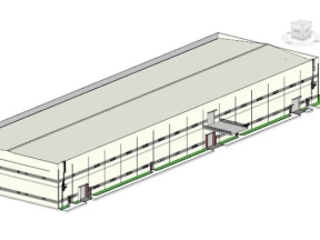 Hồ sơ bản vẽ hồ sơ revit  nhà kho khu công nghiệp