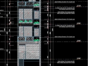 Hồ sơ bản vẽ kiến trúc mẫu nhà phố 4 tầng 4x18m