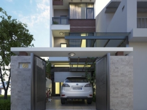Hồ sơ bản vẽ mẫu nhà phố 4 tầng 5x20m sang trọng
