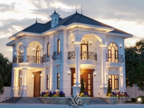 Hồ sơ bản vẽ nhà 2 tầng mái nhật (11.8x15.1m)