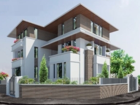 Hồ sơ bản vẽ thi công nhà biệt thự 3 tầng kích thước xây dựng 17.4x18m
