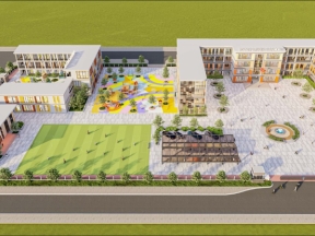 Hồ sơ (CAD+thuyết minh+phối cảnh) full thiết kế thi công trường liên cấp Hưng Phát