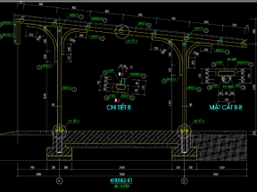 Hồ sơ file cad đầy đủ đầy đủ nhà xe học sinh, giáo viên