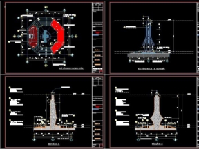 Hồ sơ file cad file cad tượng phật đài nghĩa trang liệt sỹ