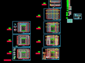 Hồ sơ file cad nhà xưởng sửa chữa tuyển tập 67x80m đầy đủ kiến trúc, kết cấu, điện, nước