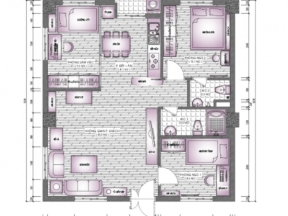 Hồ sơ file cad thi công nội thất tòa nhà chung cư