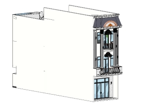 Hồ sơ file revit thiết kế Nhà phố tân cổ điển 3 tầng 5x20m