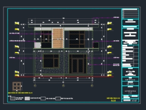 Hồ sơ kiến trúc nhà anh giang - bắc giang 9x8.6m 2 tầng kiến trúc kiểu mới
