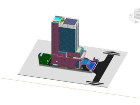 Hồ sơ mẫu kết cấu văn phòng 14 tầng 2 hầm 72x27(model 3 d+kiến trúc+kết cấu