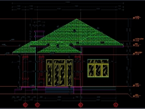 Hồ sơ mẫu nhà cấp 4 mái nhật 7.8x15.8m