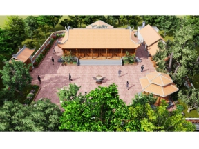 Hồ sơ mẫu nhà thờ họ 15.5x15.8m và sân vườn