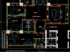 Hồ sơ mẫu thi công nội thất căn hộ tòa chung cư hơn 200m2