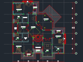 Hồ sơ nhà biệt thự sân vườn 2 tầng 22.4x22.4m