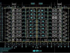 Hồ sơ nhà ký túc xá công nhân 9 tầng 30×59.3m