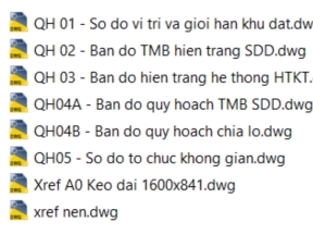Hồ sơ quy hoạch đầy đủ tỷ lệ 1-500 khu nhà ở đô thị