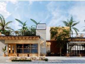 Hồ sơ thi công Full kiến trúc và nội thất quán cafe sân vườn 9.8x25.5m