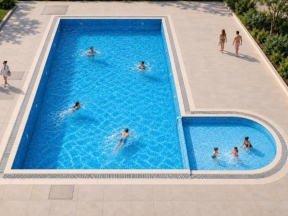 Hồ sơ thiết kế bể bơi 25×13m kết hợp bể trẻ em (kiến trúc, kết cấu)