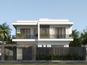 Hồ sơ thiết kế biệt thự 2 tầng hiện đại 12x10m