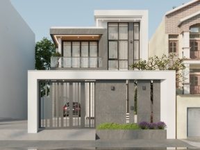 Hồ sơ thiết kế biệt thự 2 tầng hiện đại 8.3x12.5m