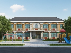 Hồ sơ thiết kế chi tiết trường mầm non Sơn K ở Quảng Nam 8x22m