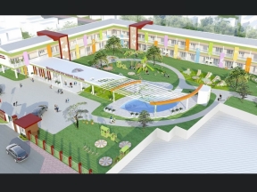Hồ sơ thiết kế kiến trúc kết cấu trường mầm non Ischool Trà Vinh