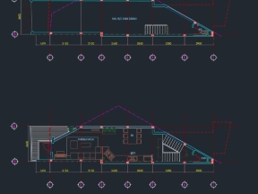 Hồ sơ thiết kế nhà ở 5 tầng kích thước thiết kế 3.6x18m hình khối phong cách
