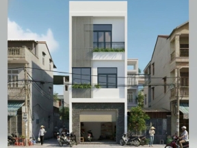Hồ sơ thiết kế nhà phố 3 tầng hiện đại 5mx21,5m