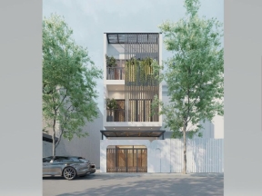 Hồ sơ thiết kế nhà phố 3 tầng hiện đại 5x20m