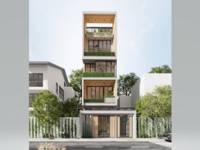 Hồ sơ thiết kế nhà phố 5 tầng hiện đại (5x20m)