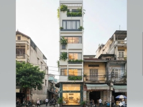 Hồ sơ thiết kế nhà phố 6 tầng hiện đại 4.5mx14m