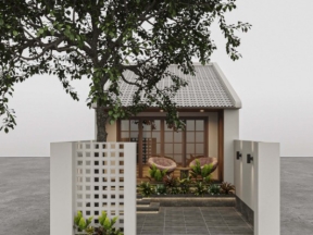 Hồ sơ thiết kế nhà trệt mái tôn 5.3x33m hồ sơ