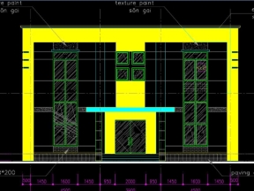 Hồ sơ thiết kế nhà văn phòng 2 tầng 13x16m đầy đủ kiến trúc và điện