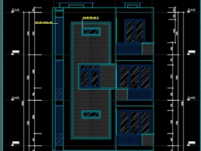 Hồ sơ thiết kế và dự toán nhà phố 4 tầng 7.45x9.4m