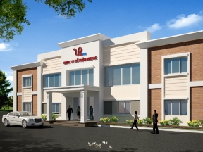 Hồ sơ thiết kế văn phòng 2 tầng cho nhà xưởng 10x31m kèm phối cảnh