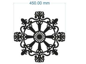 Hoa văn cổng cnc thiết kế tròn