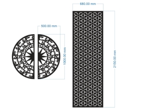 Hoa văn cổng cnc trống đồng bông tuyết