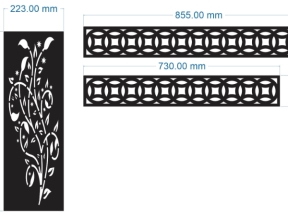 Hoa văn vách cổng và đồng tiền cnc