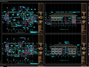 Hstk trụ sở làm việc đẹp bản vẽ