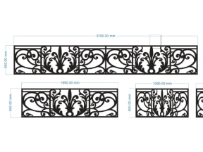 Lan can cnc 4 kt dxf