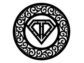 Logo kim cương cực đẹp cnc