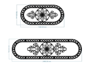 Mái kính cnc file cad dxf đẹp mắt