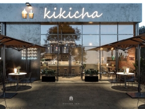 Mẫu .skp bản vẽ nhà hàng đồ uống kikicha