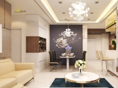 Mẫu 3dmax thiết kế phòng khách nội thất căn hộ Vinhome Sang Trọng