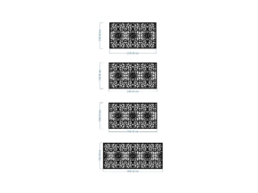Mẫu 4 kích thước lan can cnc