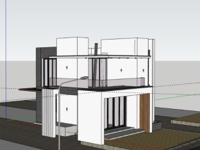 Mẫu biệt thự 2 tầng 10x12m file su đẹp